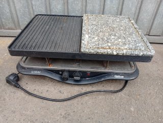 Plancha Eléctrica Parrilla y Piedra