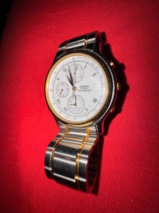 Seiko T7 32 Cronógrafo Oro acero vitae