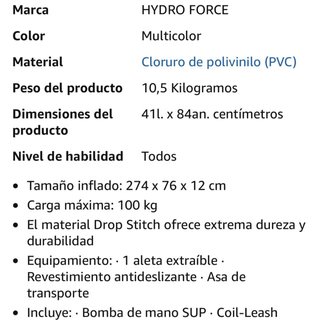 Tabla Paddle Surf HF  Aqua Journey 9ft