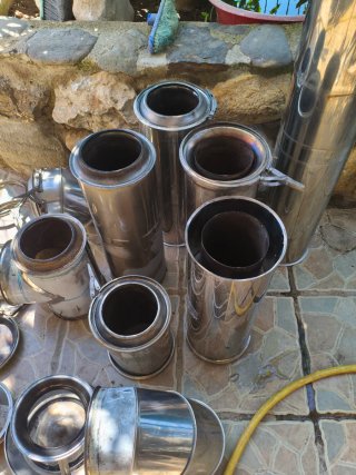 Tubi inox per caldaia a gasolio doppi