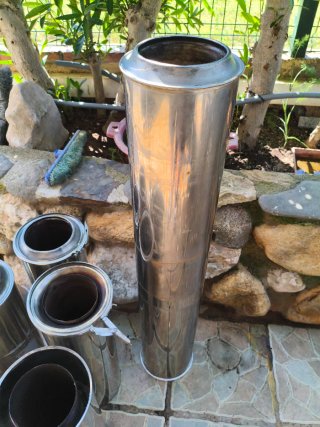 Tubi inox per caldaia a gasolio doppi