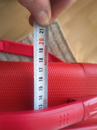 Neceser rígido de lujo rojo