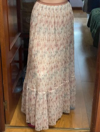 Falda larga Zara floral XS