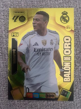 Cromo Panini Mbappe Balon de Oro 474