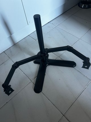 Soporte doble monitor negro