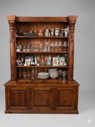 Mueble de madera maciza