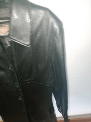 Chaqueta de piel marrón COLLELL
