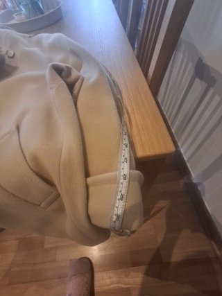 Abrigo Lana Vintage Marks & Spencer Beige
