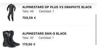 Mono Alpinestars Cuero + Botas Alpinestar Nuevas