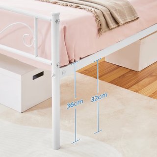 Cama de metal 90x190cm