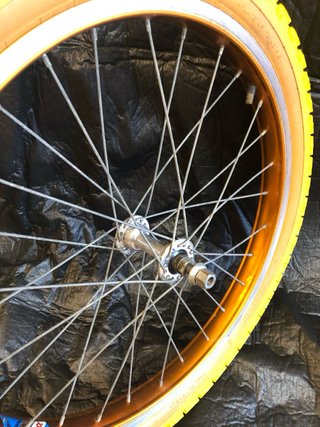 Juego Llantas Ambrosio 20” BMX naranja