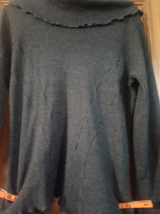 Conjunto lana mujer: jersey y falda