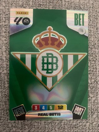Cromo Panini Real Betis 1907