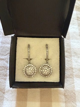 Pendientes de plata con circonitas