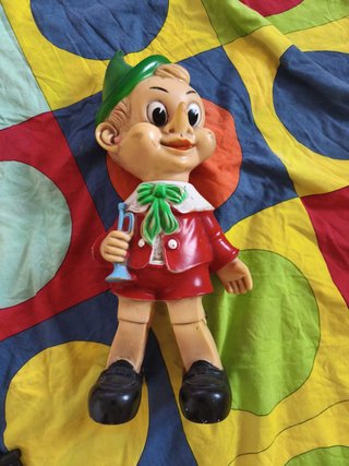 Pinocchio Ledra plastic 1960 made in Italy