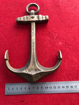 Antiguo ancla bronce Almirantazgo despacho.