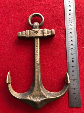 Antiguo ancla bronce Almirantazgo despacho.