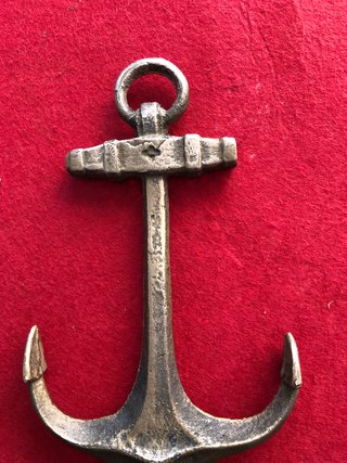 Antiguo ancla bronce Almirantazgo despacho.