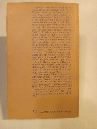 Historia social de la literatura y del arte vol. 3