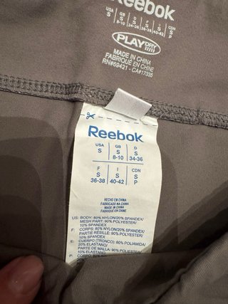 Reebok Capri Donna Tg S Grigio Tortora
