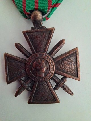 Cruz de Guerra francesa medalla militar
