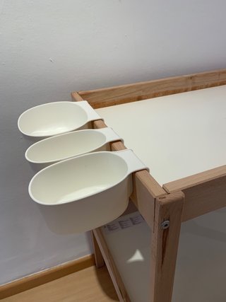 Cambiador bebé madera IKEA