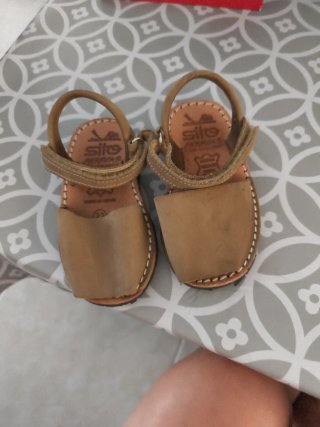 Sandalias Menorquinas Piel Talla 22