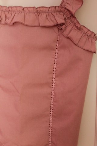Top rosa palo con volantes