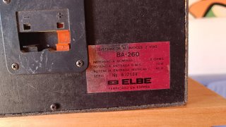 Altavoces Elbe BA-260 Negros Modificados