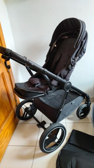 Carro Kinderkraft 2 en 1 Negro