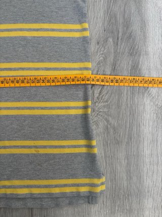 Polo Tommy Hilfiger Rayas Gris y Amarillo