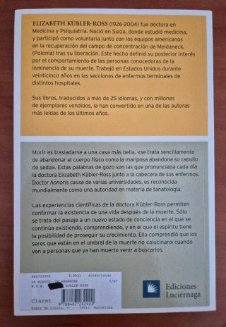 La muerte un amanecer, de Elisabeth Kübler-Ross