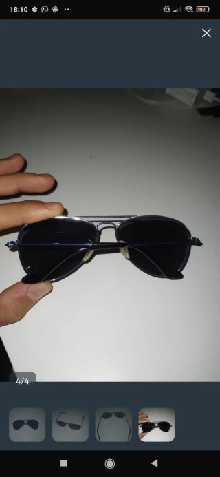 Occhiali da sole Ray-Ban Aviator per bambini neri