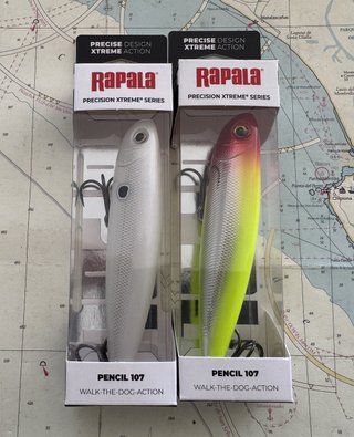 Lote 2 señuelos Rapala Pencil 107              133