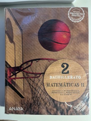 Matemáticas II. 2o de Bachillerato