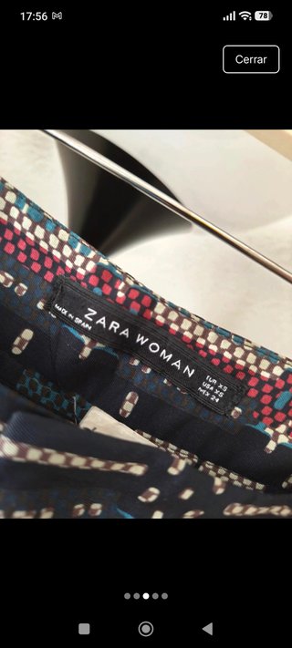 Pantalones Zara Woman Estampados Vintage