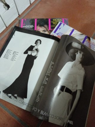 Revistas  "Elle" de moda antiguas