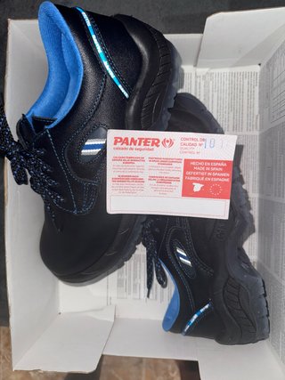 Zapatos de seguridad PANTER negros y azules