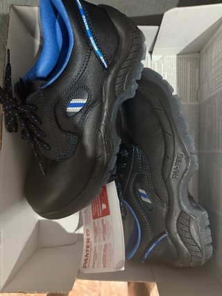 Zapatos de seguridad PANTER negros y azules