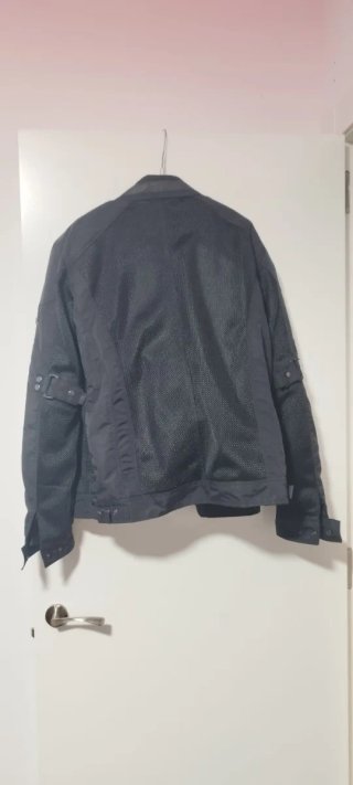 Chaqueta de moto negra LSM Italia