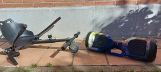 Hoverboard con asiento y ruedas