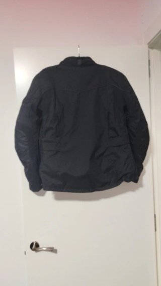 Chaqueta de moto negra