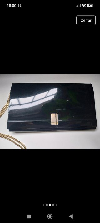 Bolso de mano vintage negro
