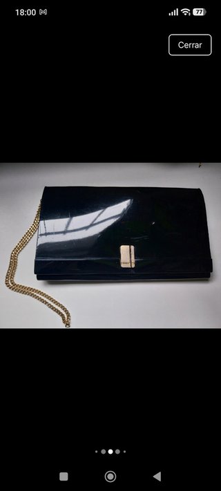 Bolso de mano vintage negro