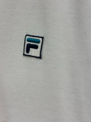 Polo FILA estilo Vintage Blanco Talla L
