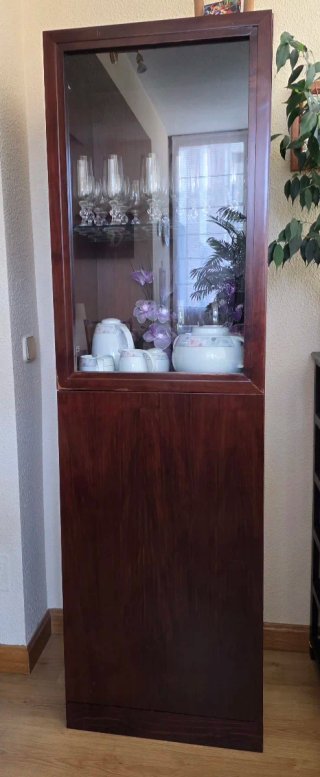 Mueble salón madera maciza. 8 Piezas