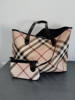 Bolso Burberry Beige Multicolor