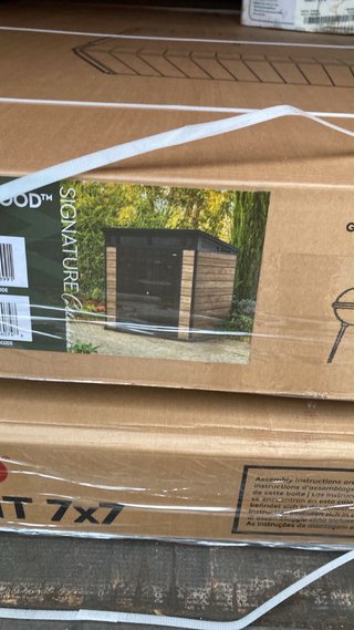 (En caja) Caseta de resina Ashwood 7x7