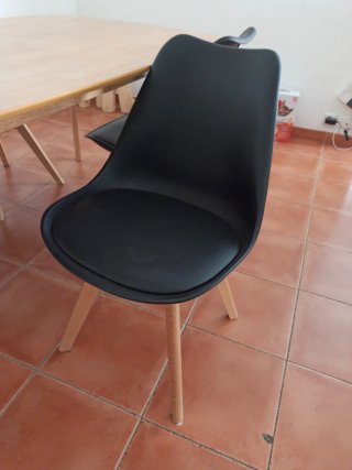 Conjunto comedor nórdico mesa y 4 sillas