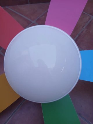 Ventilador con lámpara de techo multicolor